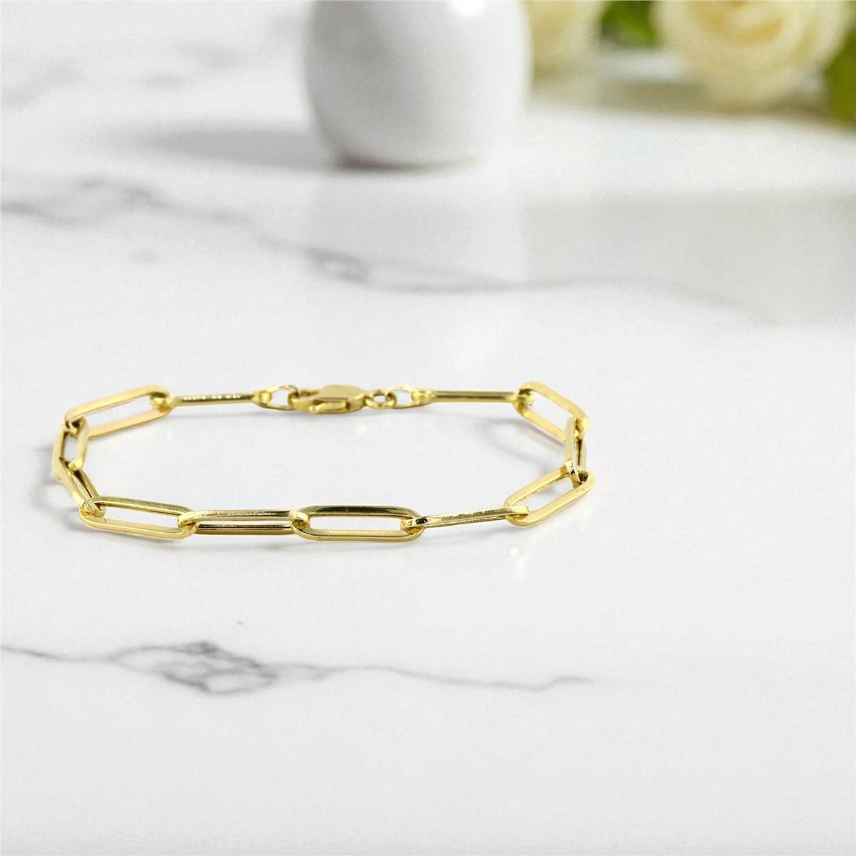 14 Ayar Altın Tasarım Bileklik  -  0199226