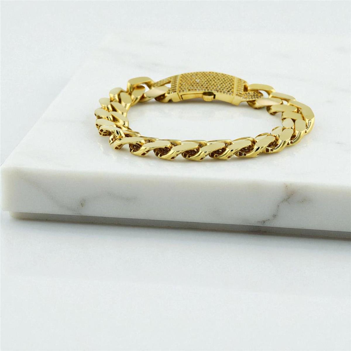 14 Ayar Altın Tasarım Bileklik  -  0199494