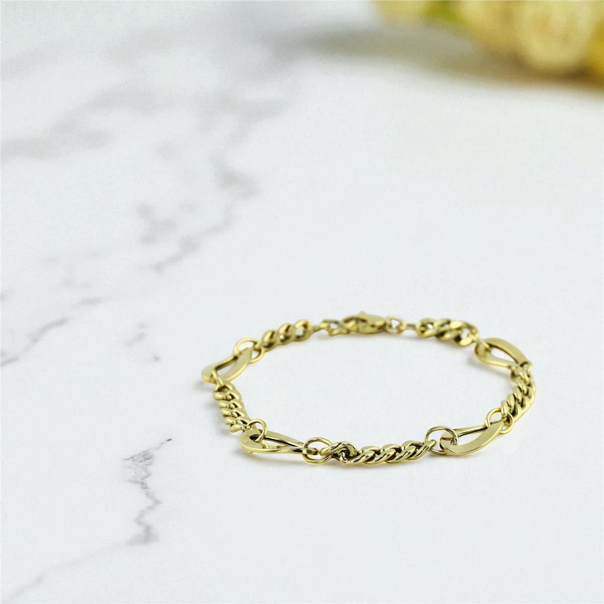 14 Ayar Altın Tasarım Bileklik  -  0199729