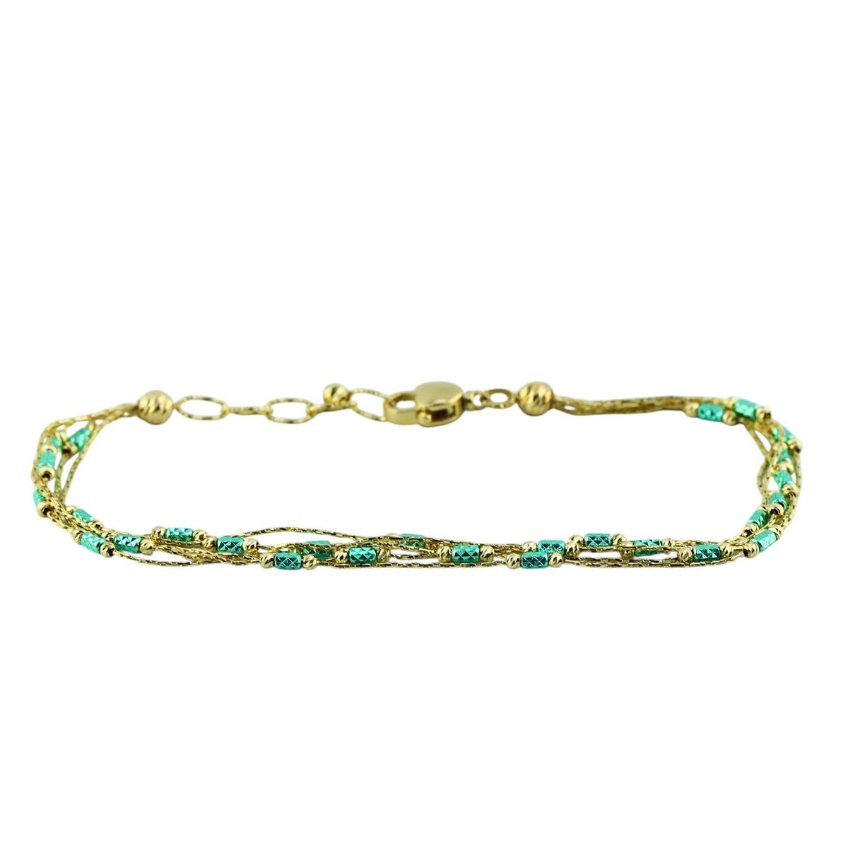 14 Ayar Altın Tasarım Bileklik  -  0200438