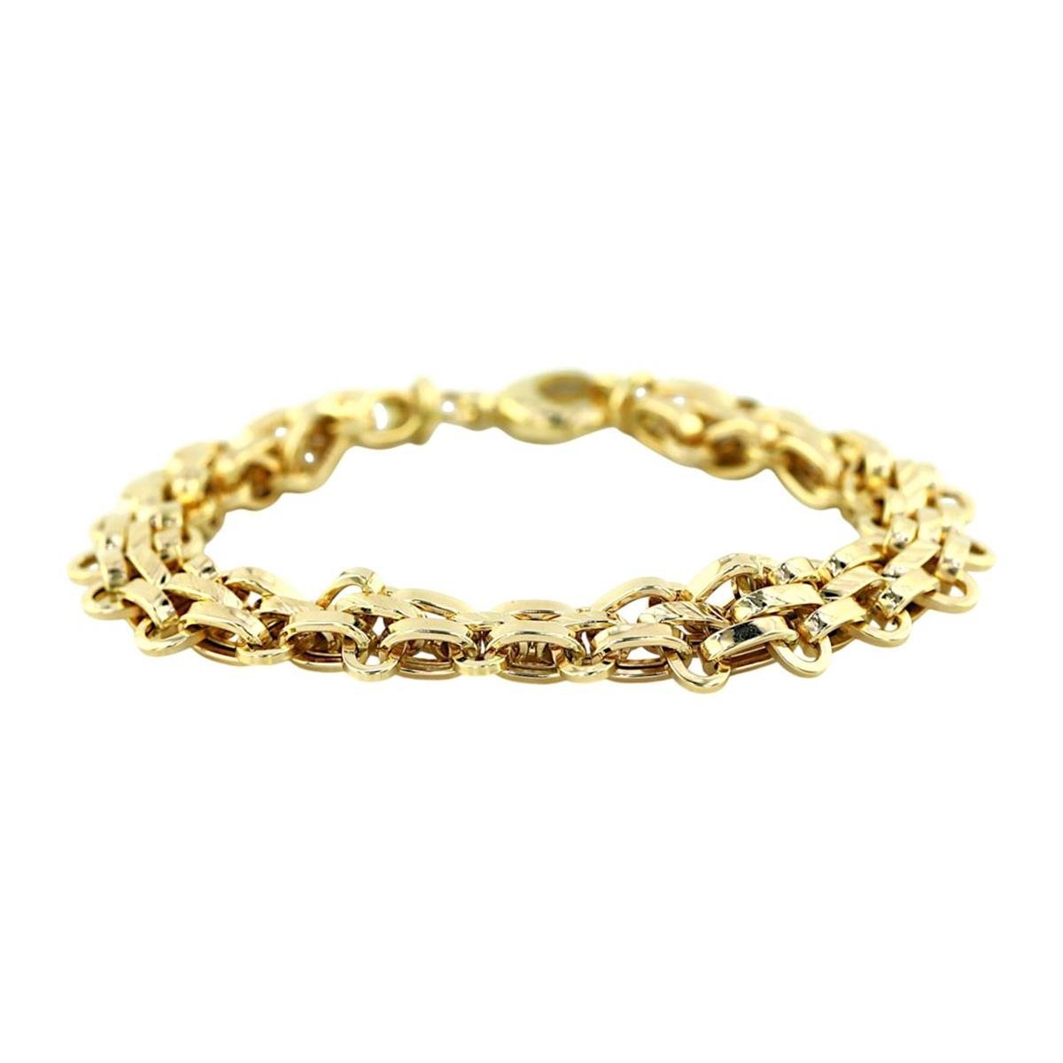 14 Ayar Altın Tasarım Bileklik  -  0200907