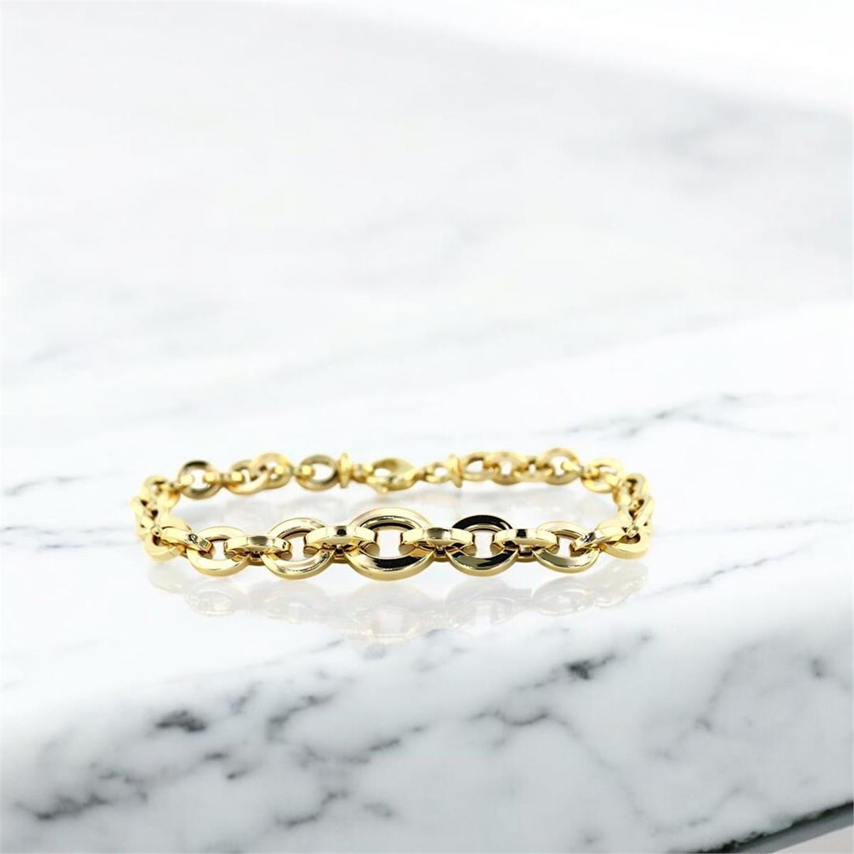 14 Ayar Altın Tasarım Bileklik  -  0200947