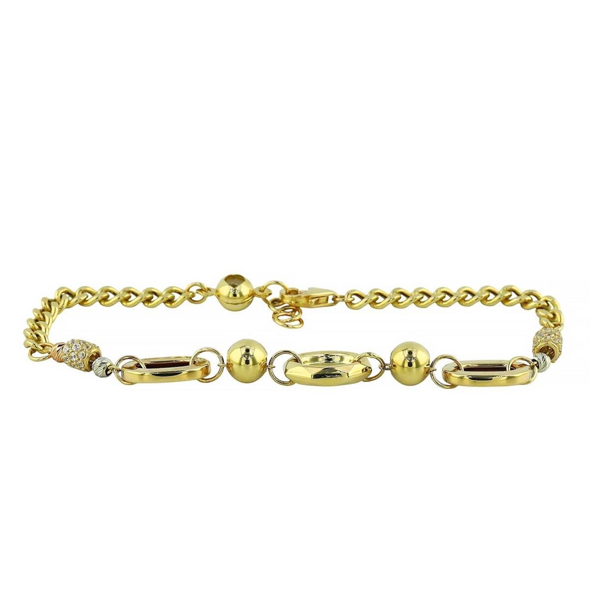 14 Ayar Altın Tasarım Bileklik  -  0201062