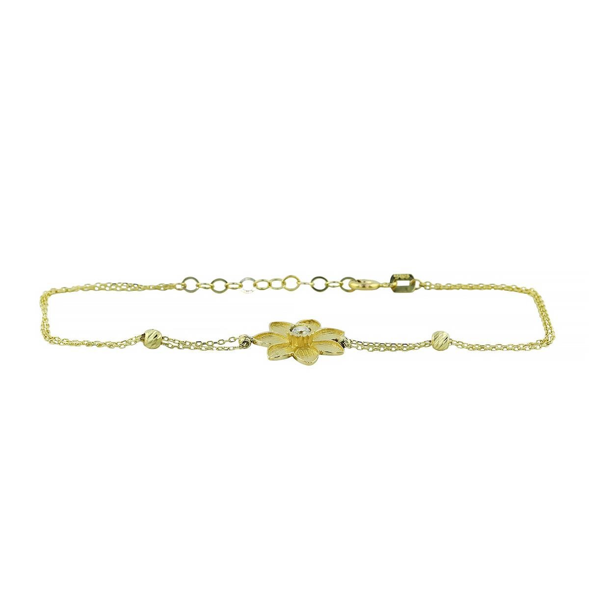 14 Ayar Altın Tasarım Bileklik  -  0201407