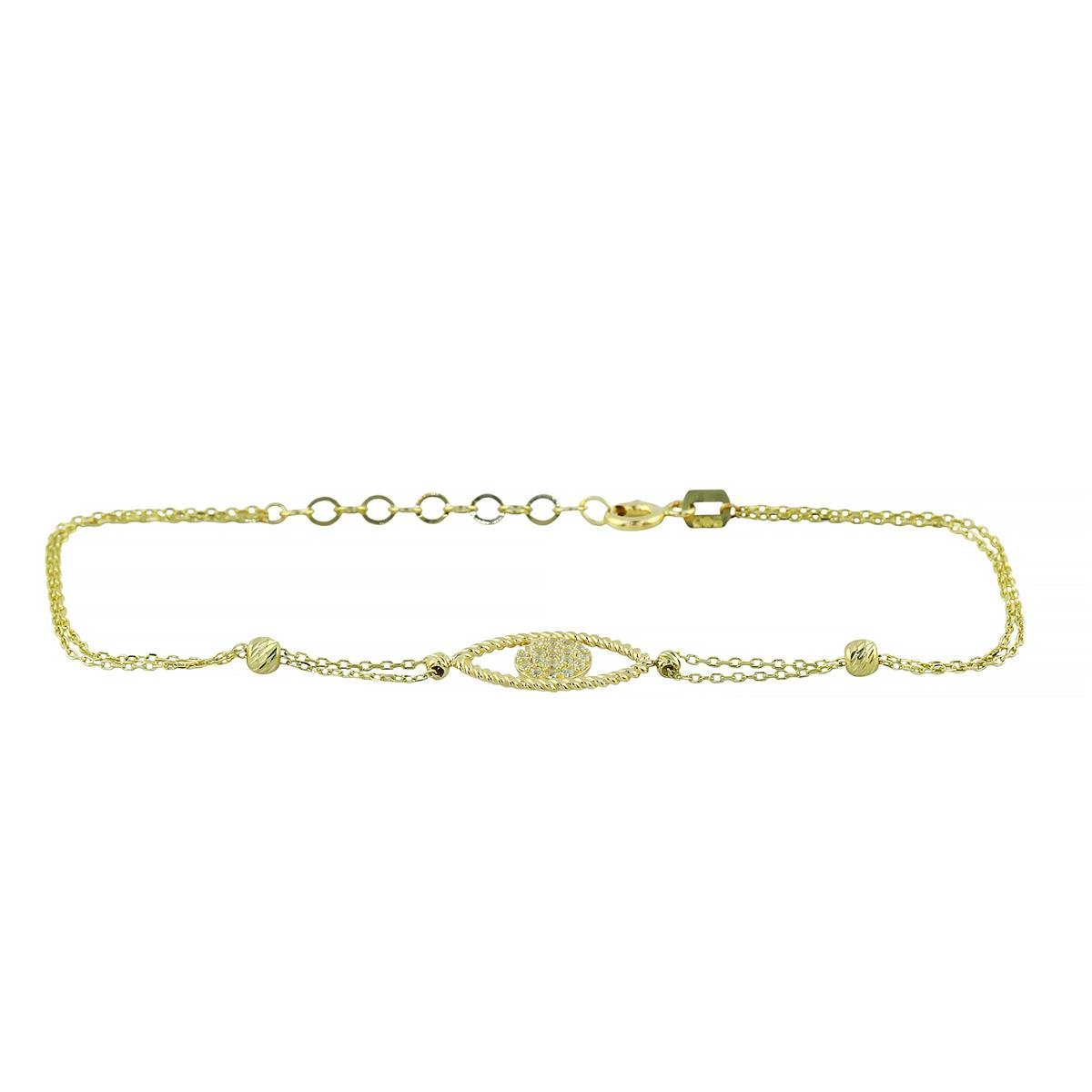 14 Ayar Altın Tasarım Bileklik  -  0201408