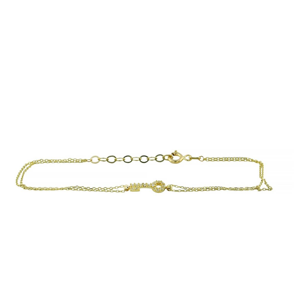 14 Ayar Altın Tasarım Bileklik  -  0201416