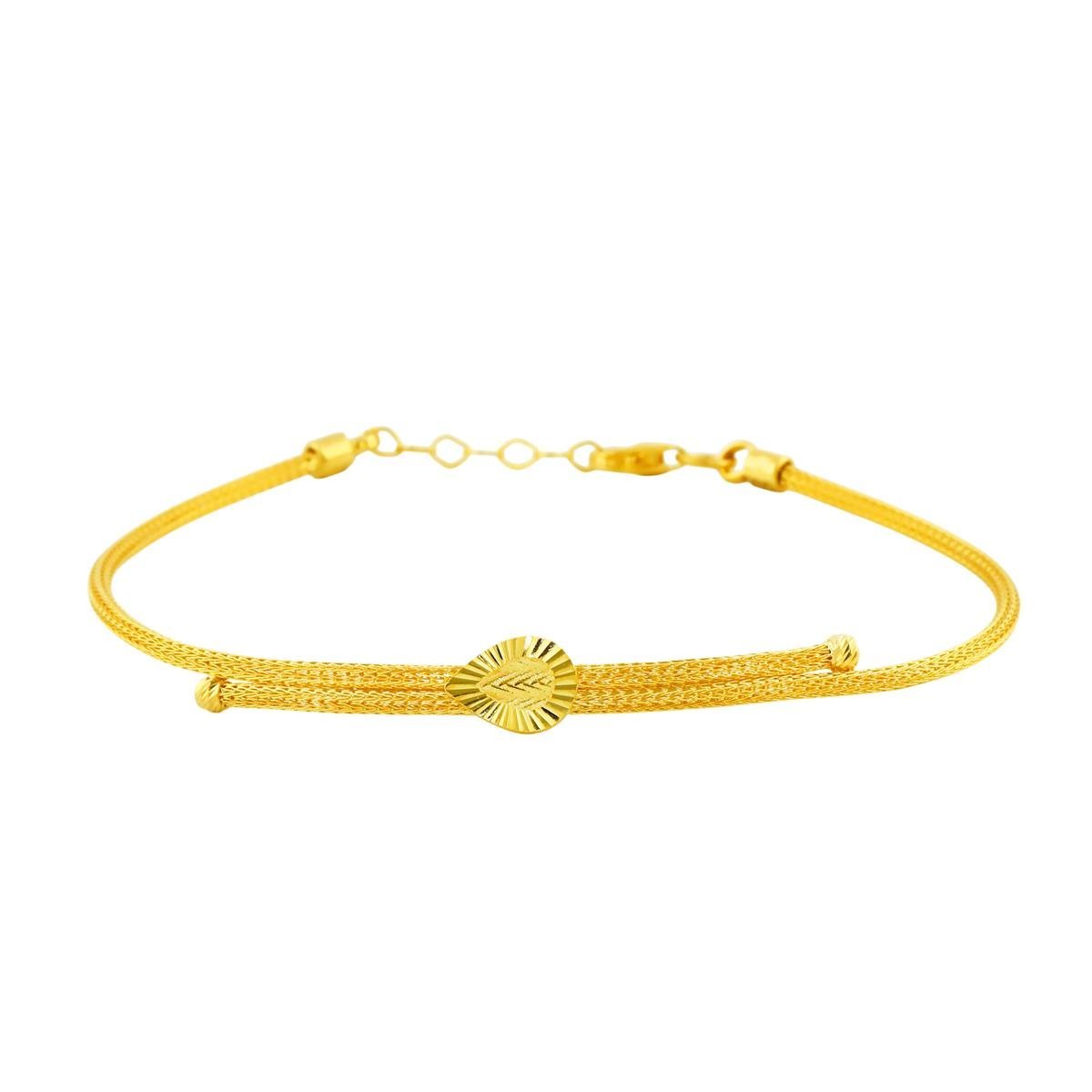 14 Ayar Altın Tasarım Bileklik  -  0202396