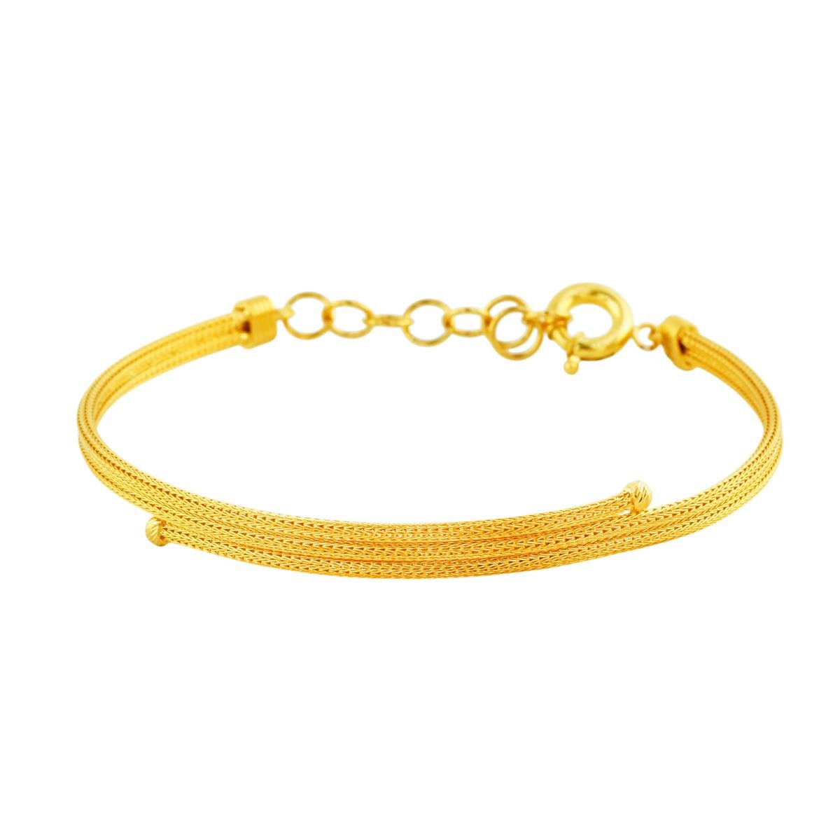 14 Ayar Altın Tasarım Bileklik  -  0202402