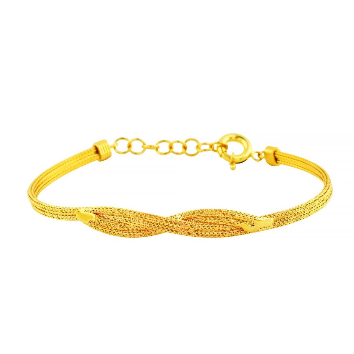 14 Ayar Altın Tasarım Bileklik  -  0202411