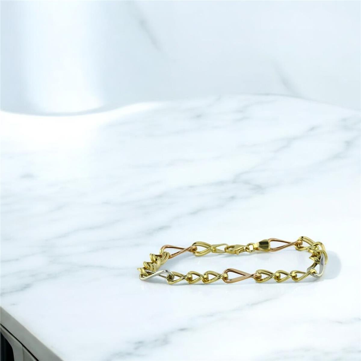 14 Ayar Altın Tasarım Bileklik  -  0202465