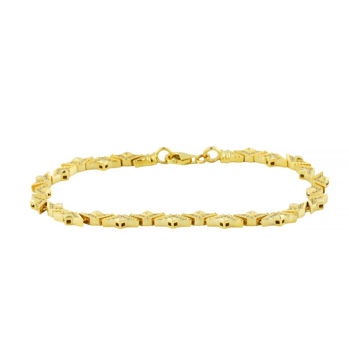 14 Ayar Altın Tasarım Bileklik  -  0202472