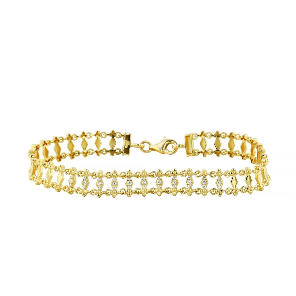 14 Ayar Altın Tasarım Bileklik  -  0202481