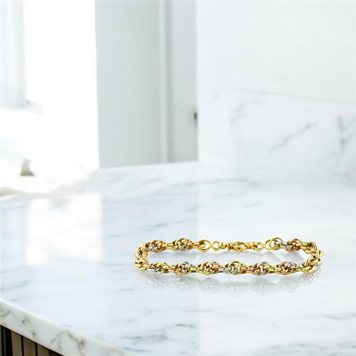 14 Ayar Altın Tasarım Bileklik  -  0202485