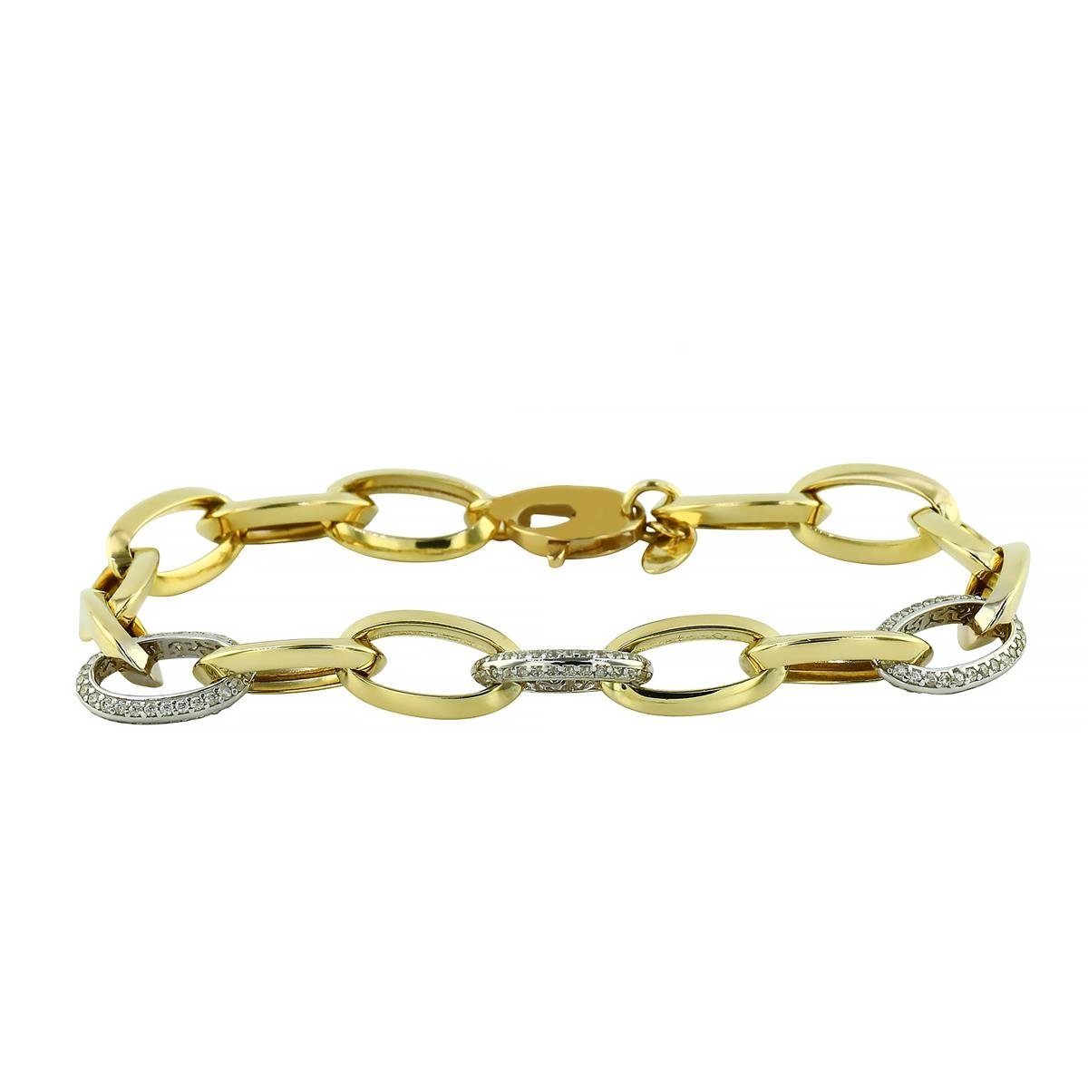 14 Ayar Altın Tasarım Bileklik  -  0203324