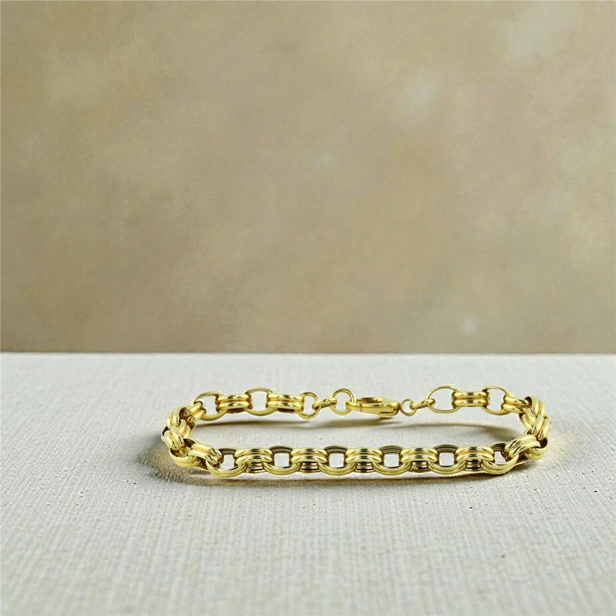 14 Ayar Altın Tasarım Bileklik  -  0203326