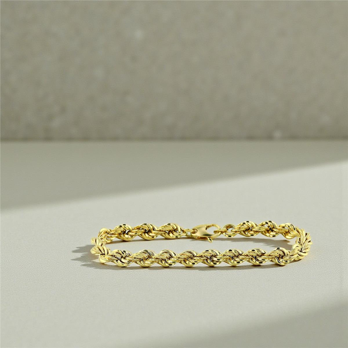 14 Ayar Altın Tasarım Bileklik  -  0203330