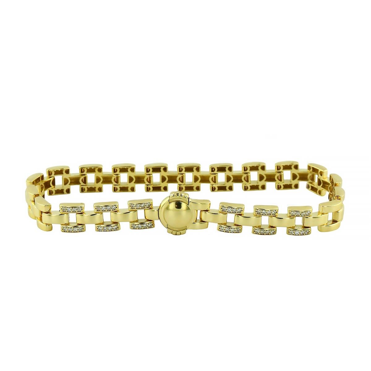 14 Ayar Altın Tasarım Bileklik  -  0203411