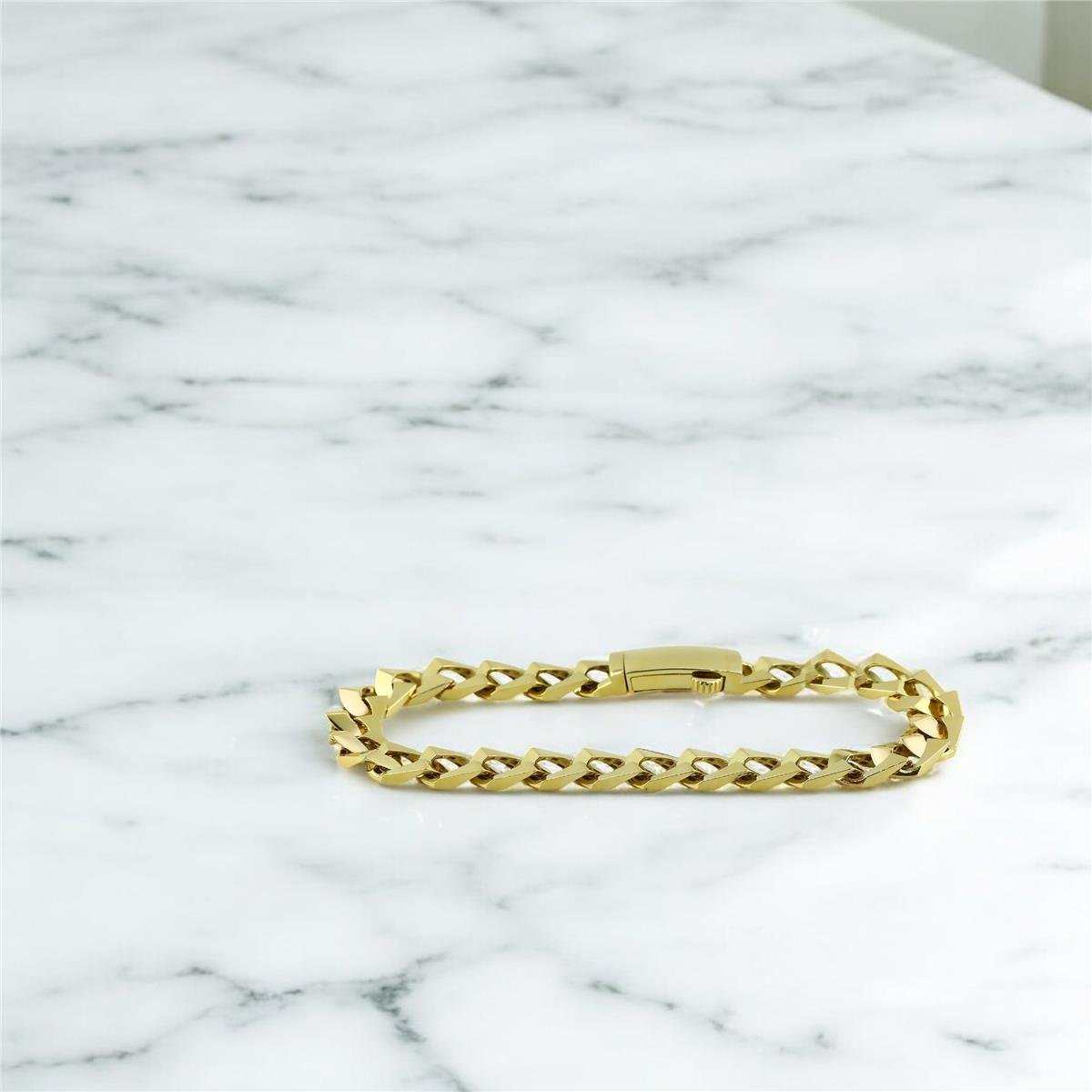 14 Ayar Altın Tasarım Bileklik  -  0203413