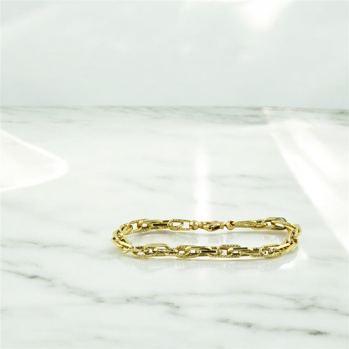 14 Ayar Altın Tasarım Bileklik  -  0203428