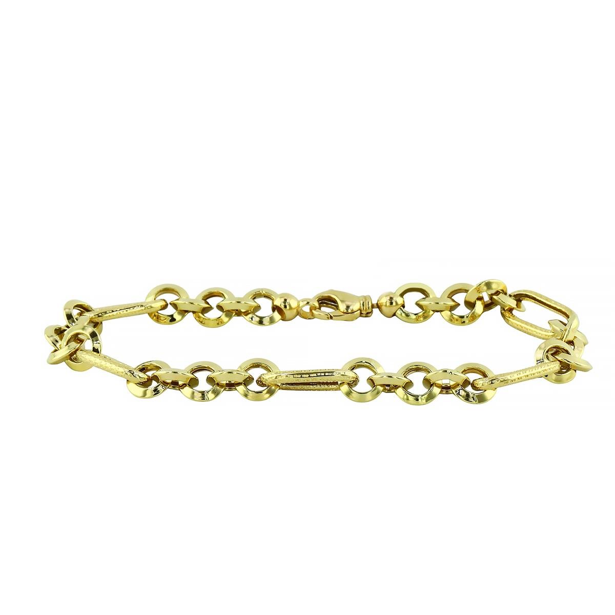 14 Ayar Altın Tasarım Bileklik  -  0203434