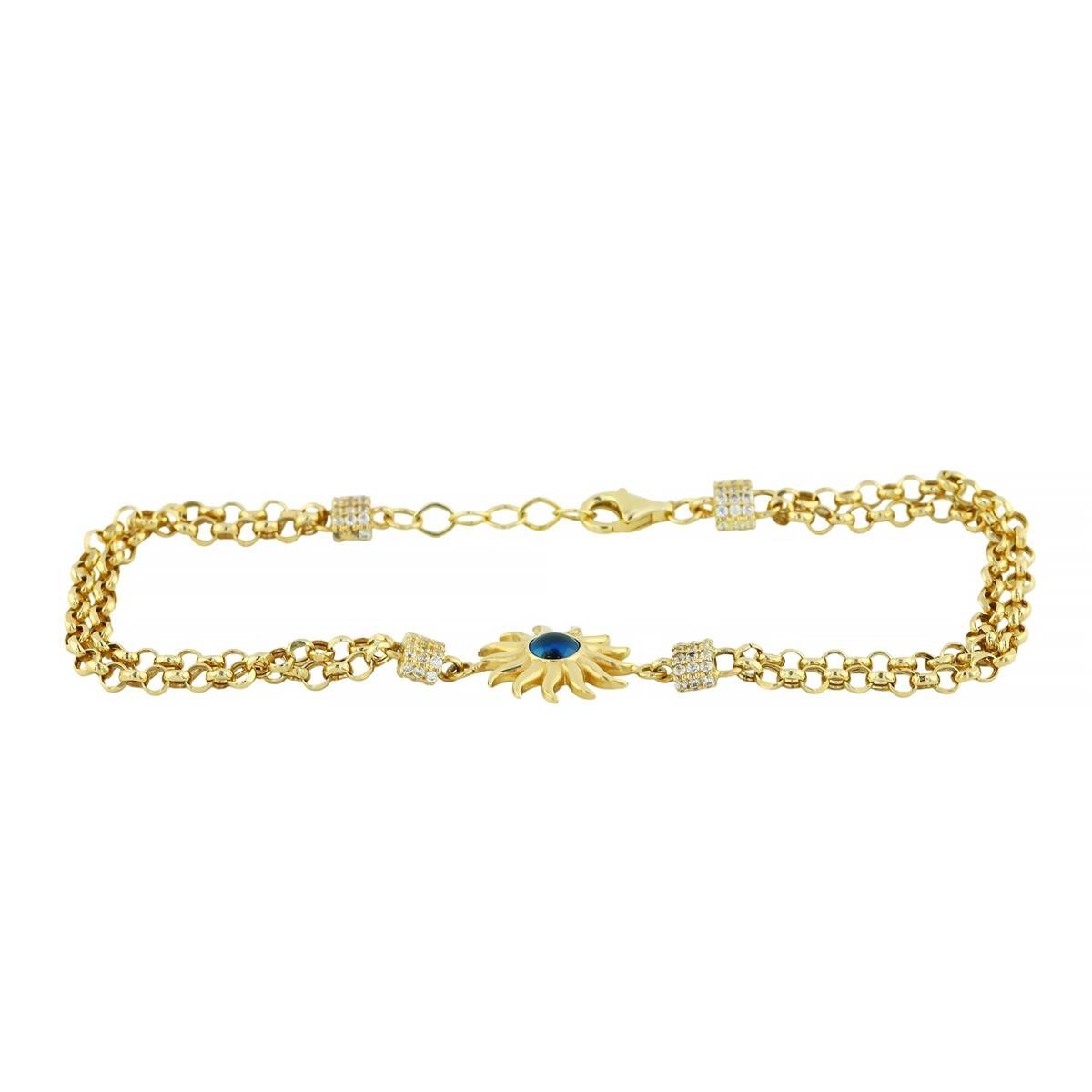 14 Ayar Altın Tasarım Bileklik  -  0205102