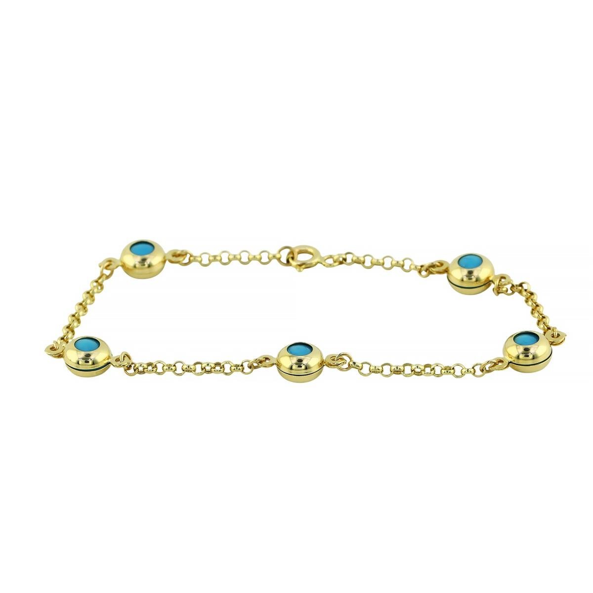 14 Ayar Altın Tasarım Bileklik  -  0205104