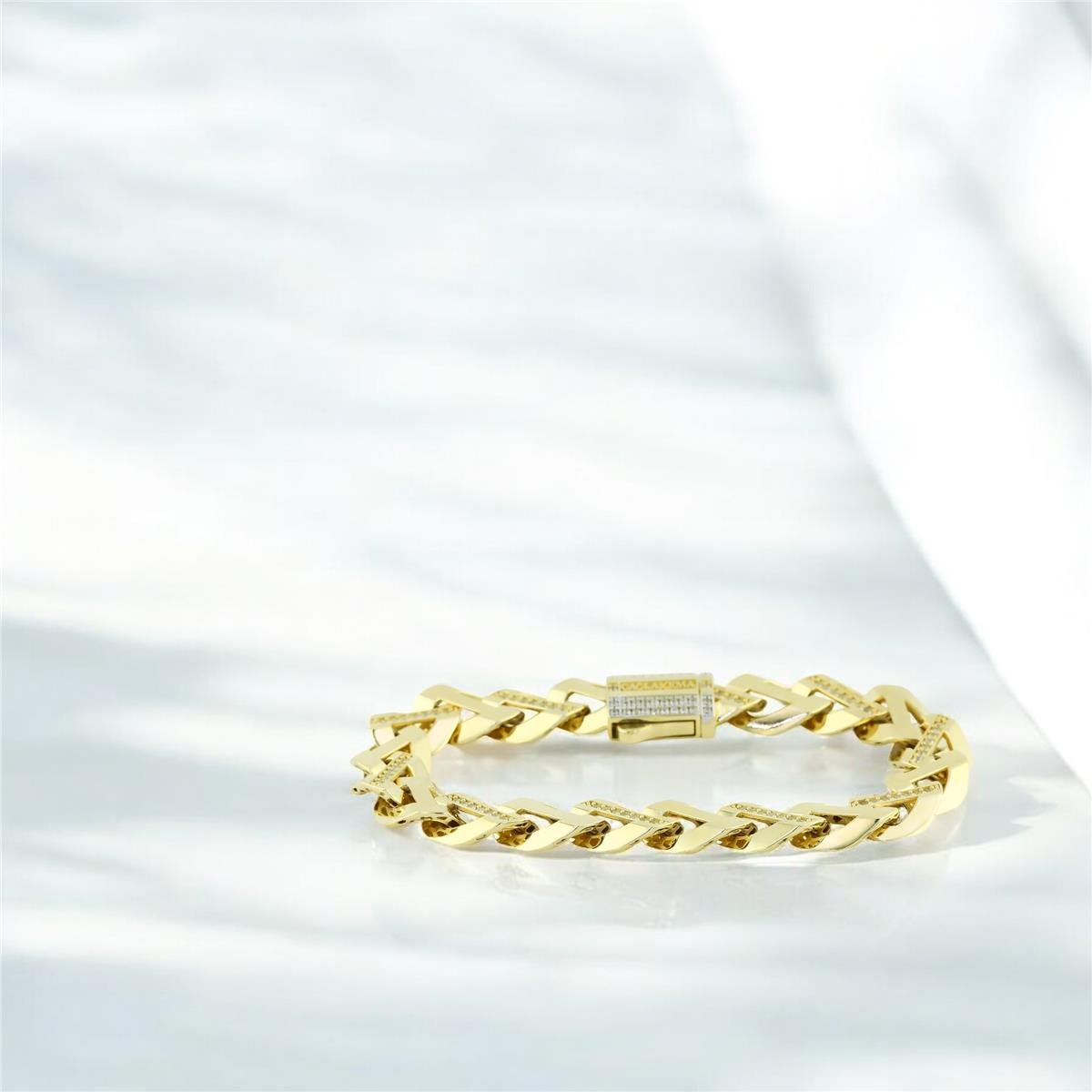 14 Ayar Altın Tasarım Bileklik  -  0205199