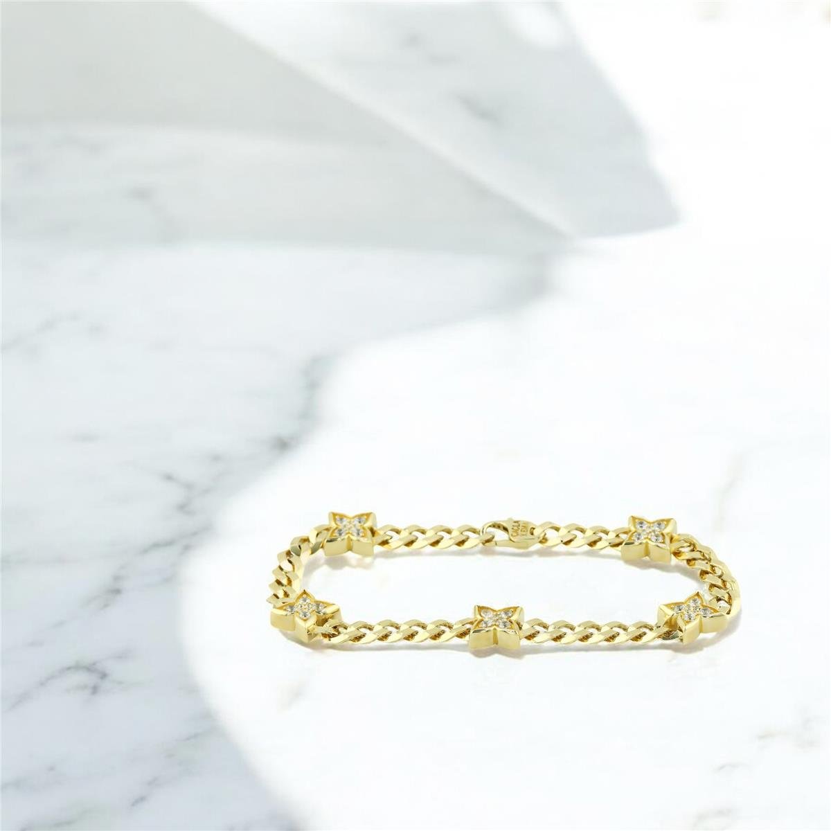 14 Ayar Altın Tasarım Bileklik  -  0205211