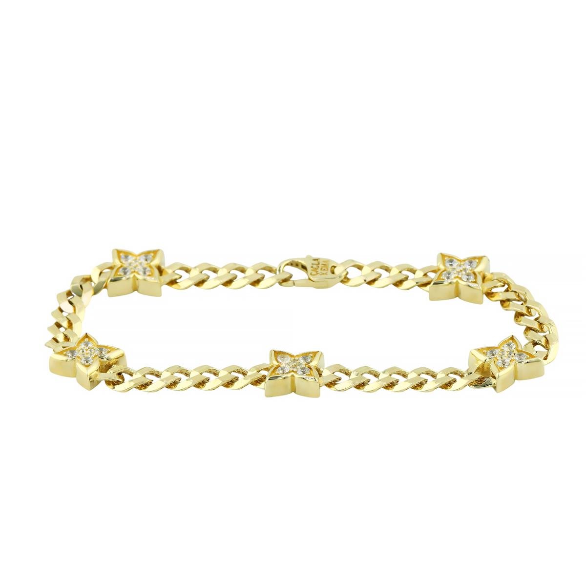 14 Ayar Altın Tasarım Bileklik  -  0205211