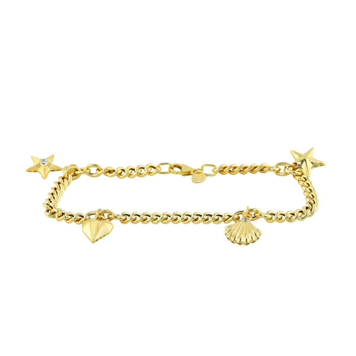 14 Ayar Altın Tasarım Bileklik  -  0205212