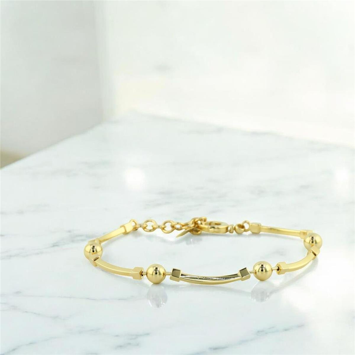 14 Ayar Altın Tasarım Bileklik  -  0205221