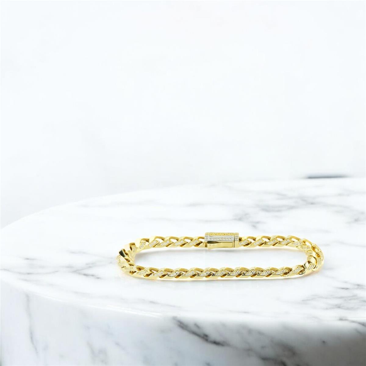 14 Ayar Altın Tasarım Bileklik  -  0205233