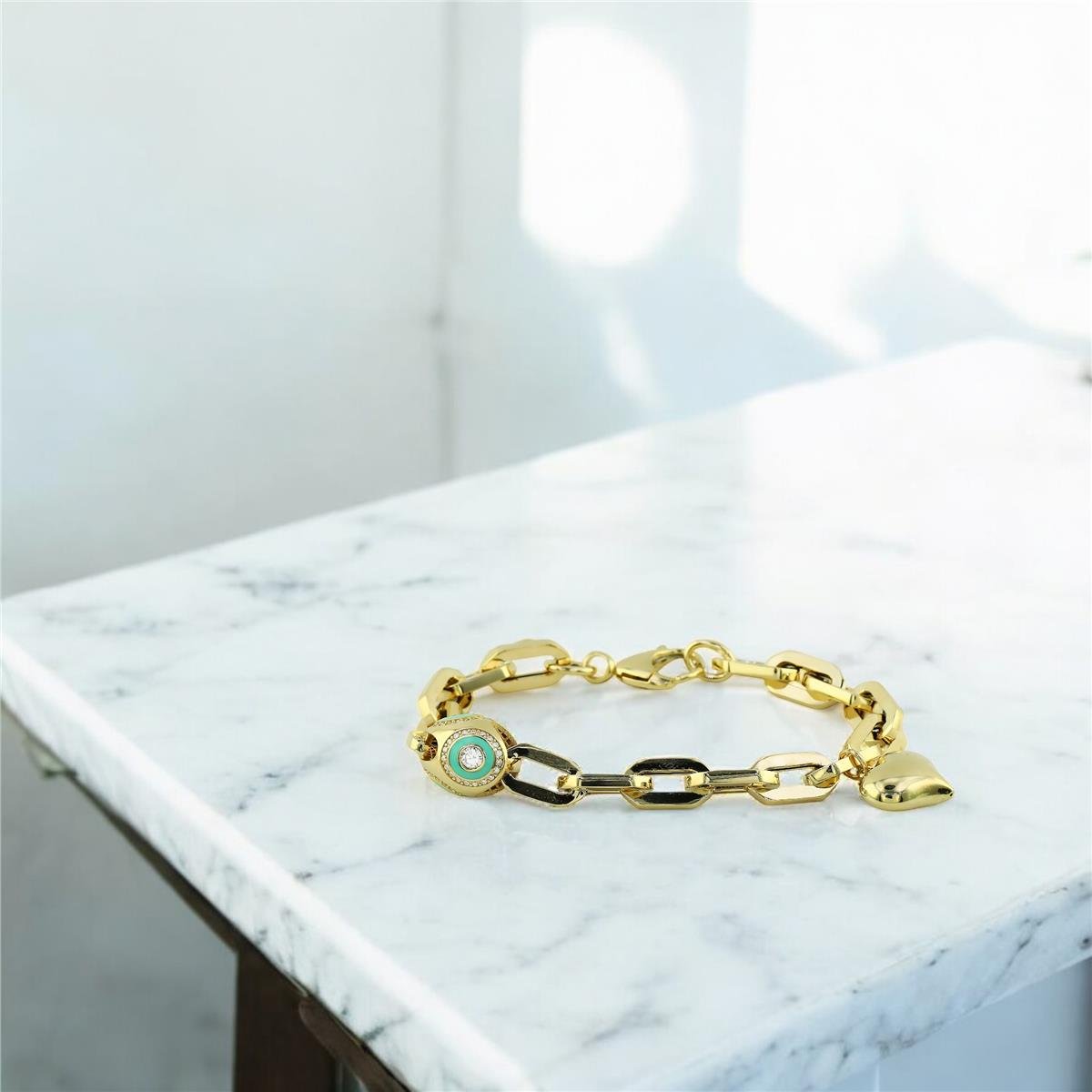 14 Ayar Altın Tasarım Bileklik  -  F004675