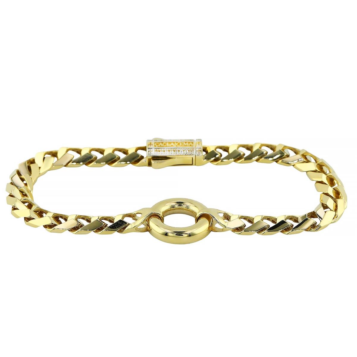 14 Ayar Altın Tasarım Bileklik  -  F004680