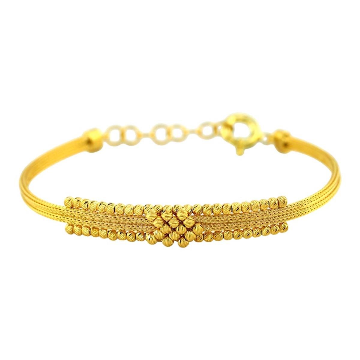 14 Ayar Altın Tasarım Bileklik  -  F005648