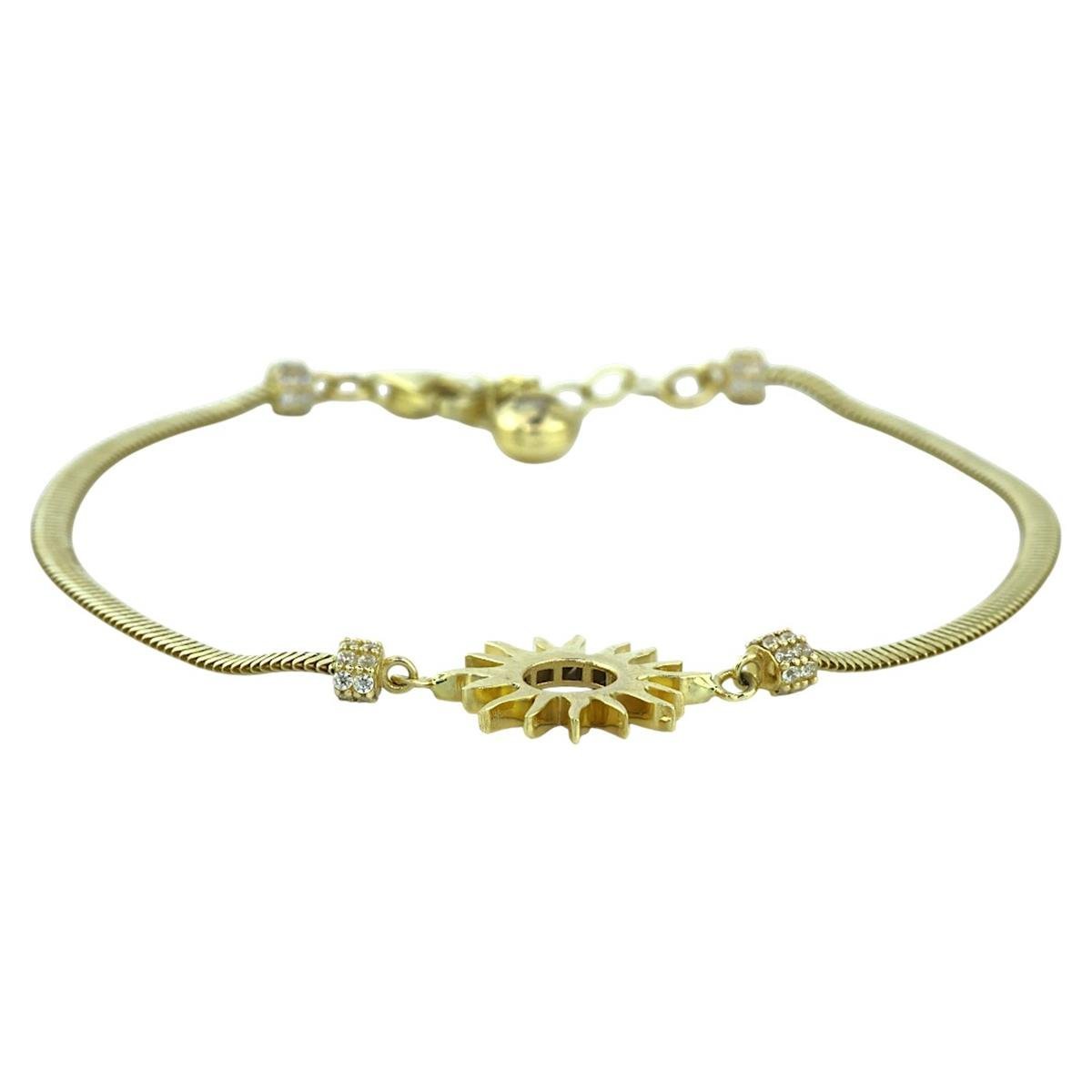 14 Ayar Altın Tasarım Bileklik  -  K220274