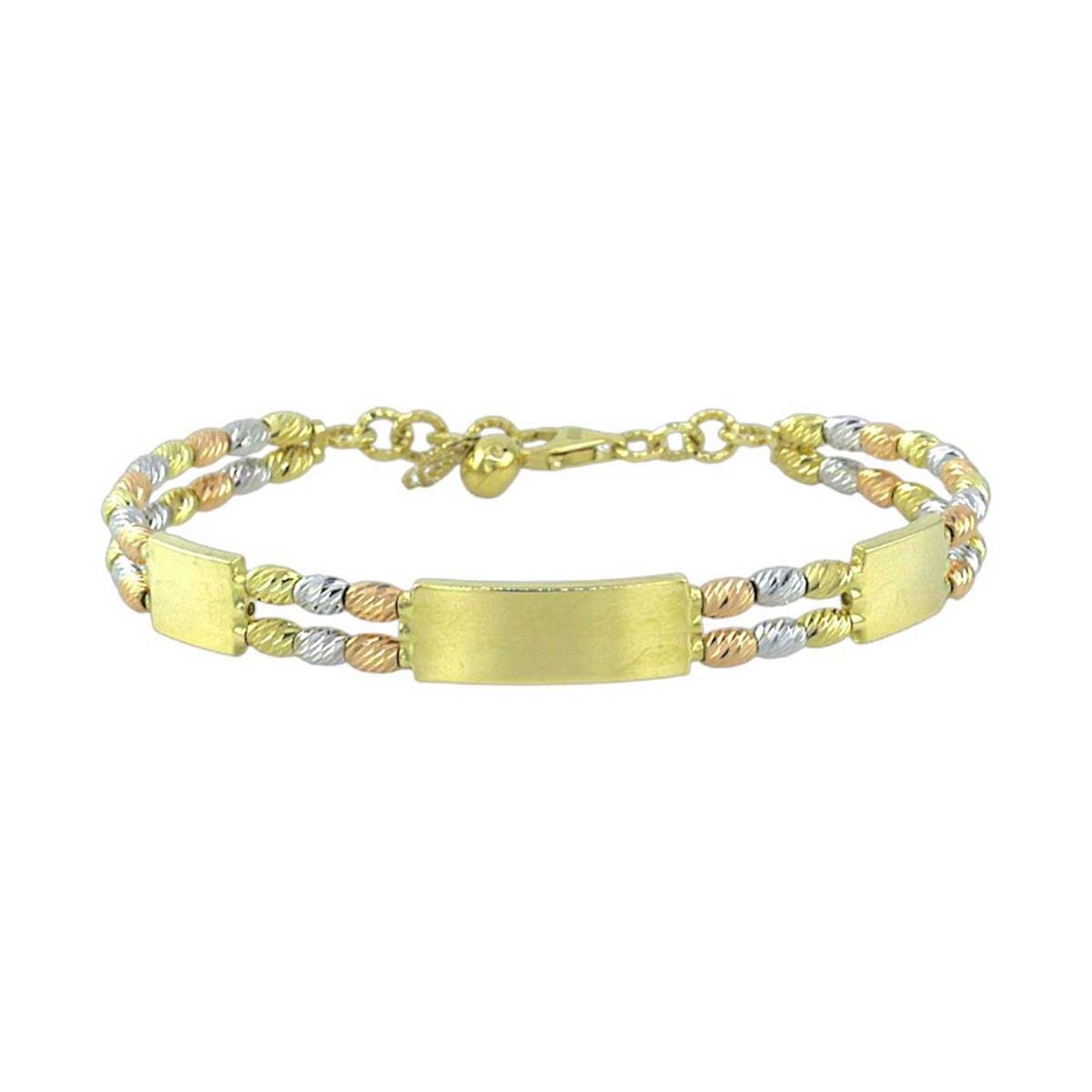 14 Ayar Altın Tasarım Bileklik  -  K220548