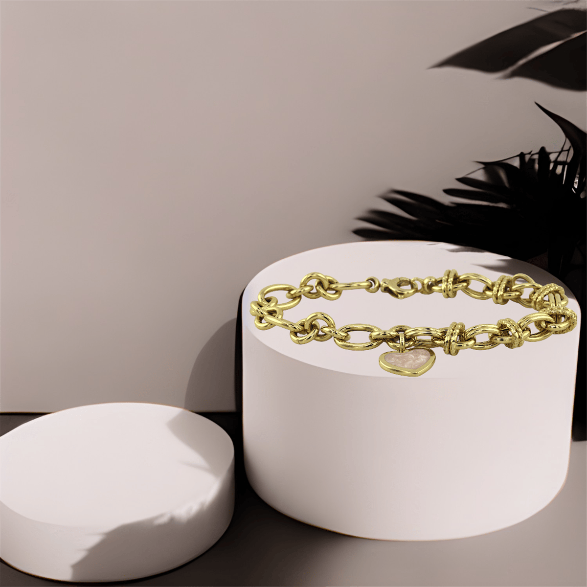 14 Ayar Altın Tasarım Bileklik  -  K229302