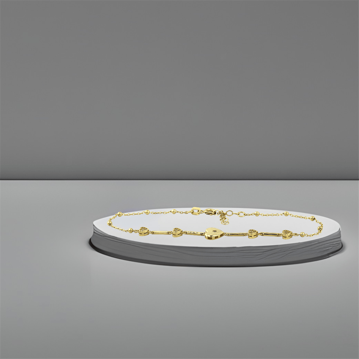 14 Ayar Altın Tasarım Bileklik  -  K232722