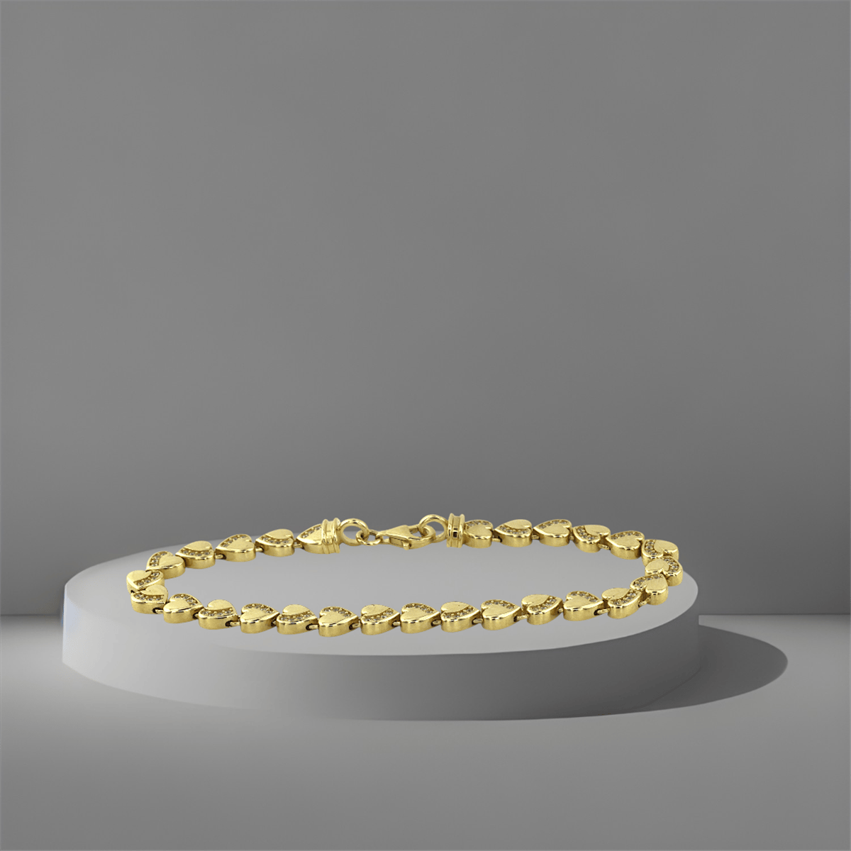 14 Ayar Altın Tasarım Bileklik  -  K233030