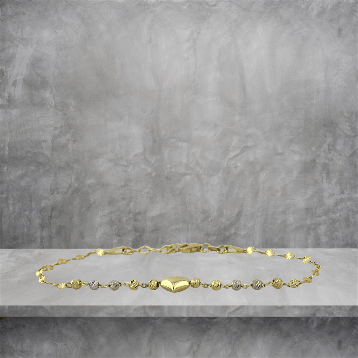 14 Ayar Altın Tasarım Bileklik  -  K234581