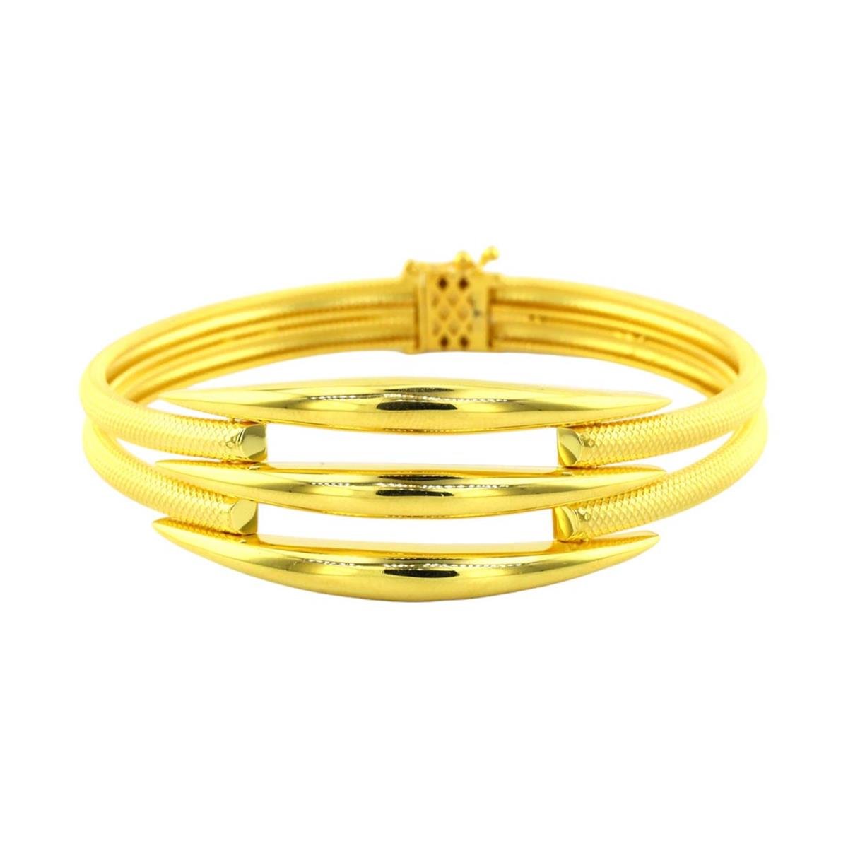 14 Ayar Altın Tasarım Bilezik  -  0176010