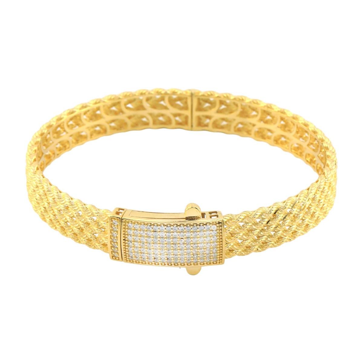 14 Ayar Altın Tasarım Bilezik  -  0180372