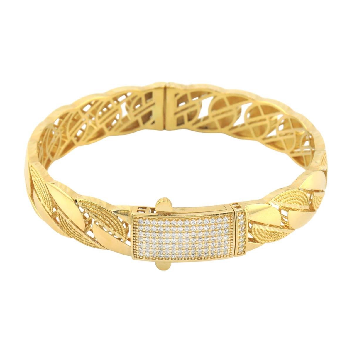 14 Ayar Altın Tasarım Bilezik  -  0180375