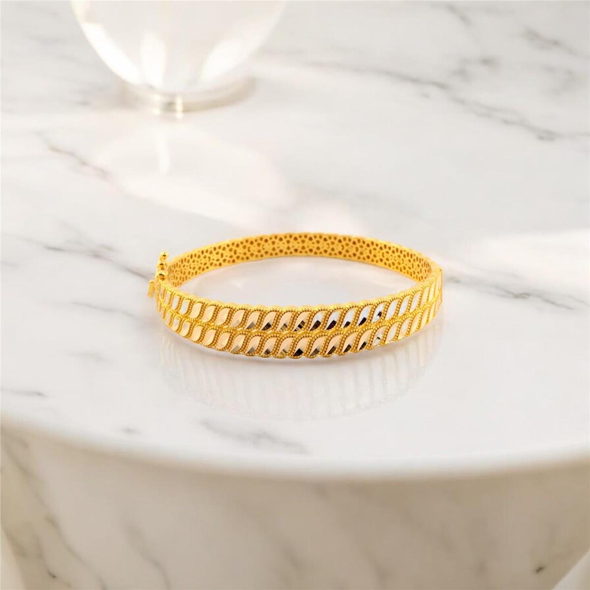 14 Ayar Altın Tasarım Bilezik  -  0180764