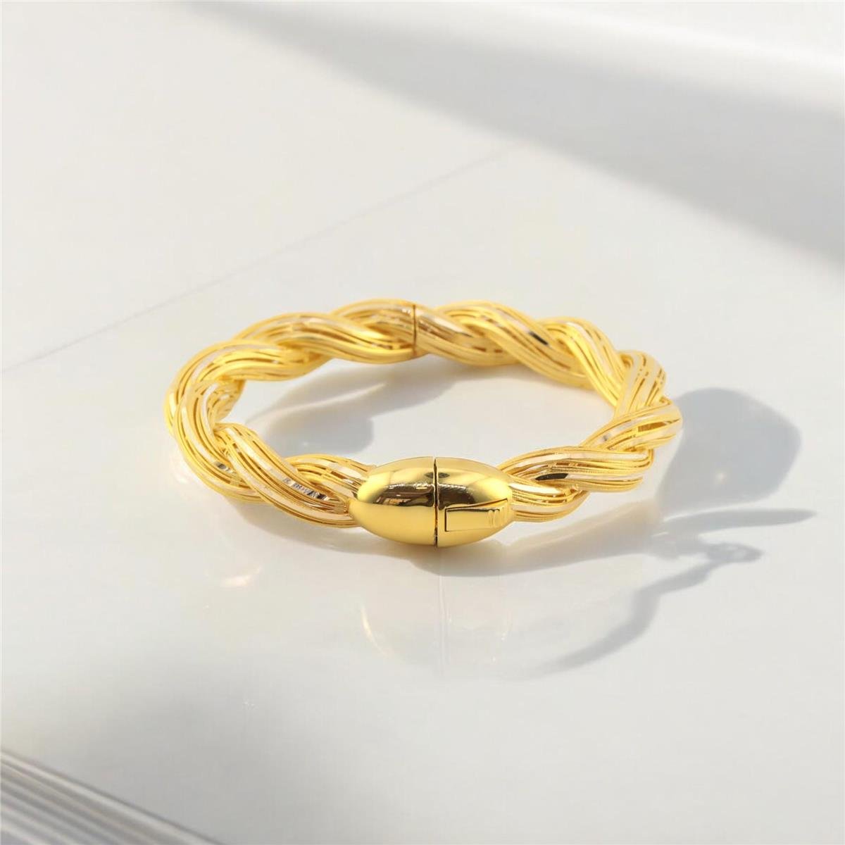 14 Ayar Altın Tasarım Bilezik  -  0180765