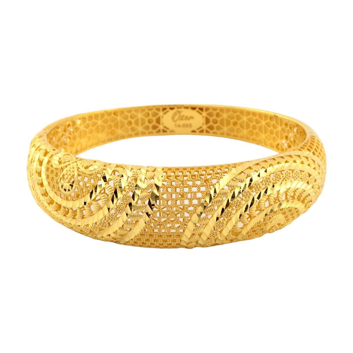 14 Ayar Altın Tasarım Bilezik  -  0180780