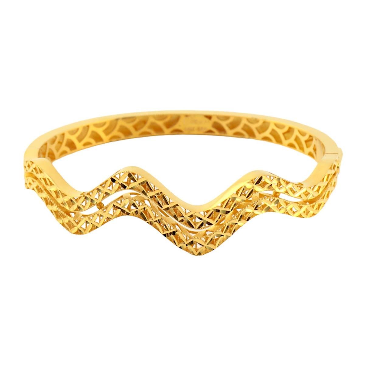 14 Ayar Altın Tasarım Bilezik  -  0180785