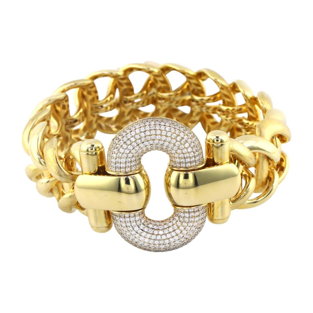 14 Ayar Altın Tasarım Bilezik  -  0186375