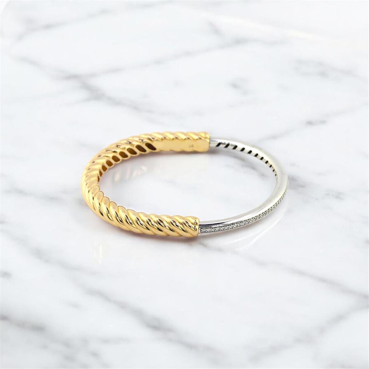 14 Ayar Altın Tasarım Bilezik  -  0186385